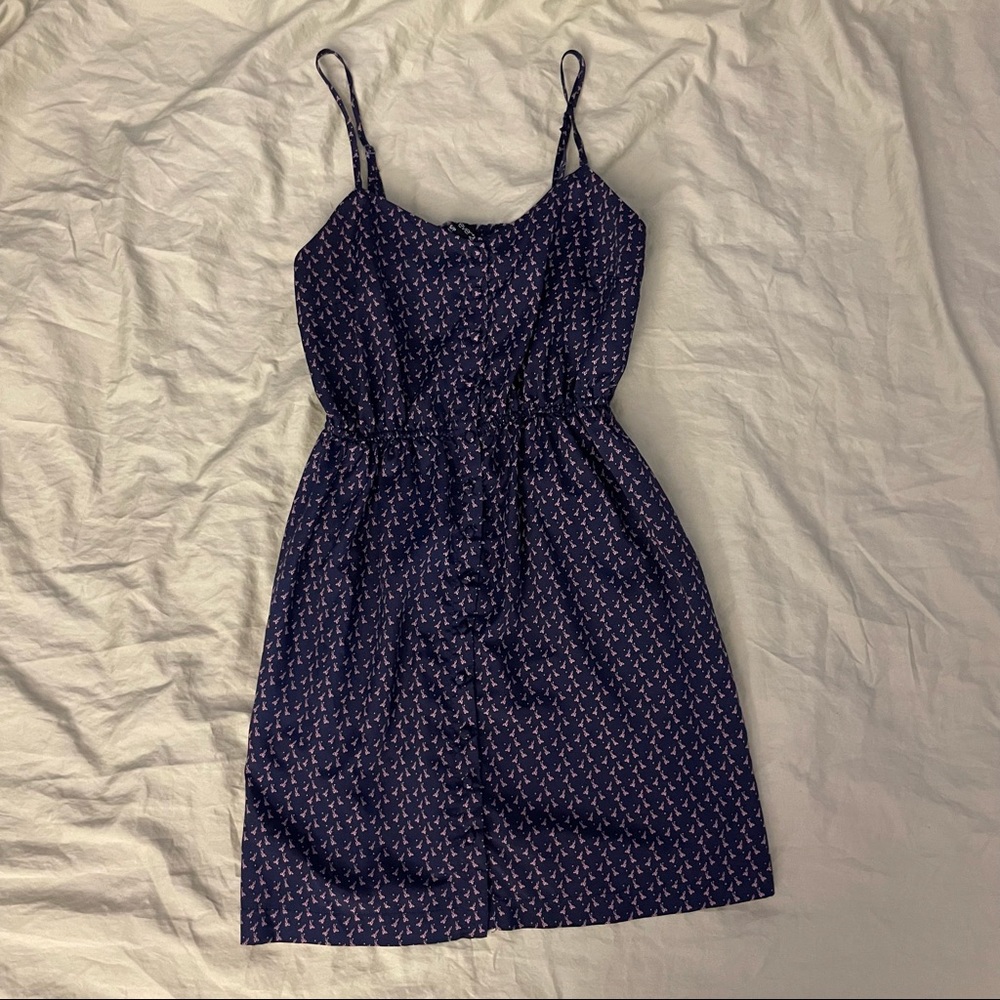⭐️ REDUCED SHIPPING! ⭐️ F21 Button-Down Blue Ribbon Dress